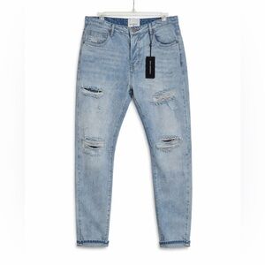 One Teaspoon Light Blue Relaxed Men Jeans